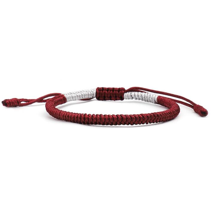 10pcs Multi Color Tibetan Buddhist Good Lucky Charm Tibetan Bracelets Handmade Knots Rope Bracelet