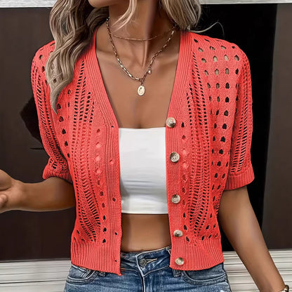 Women's Lace Knit Cardigan