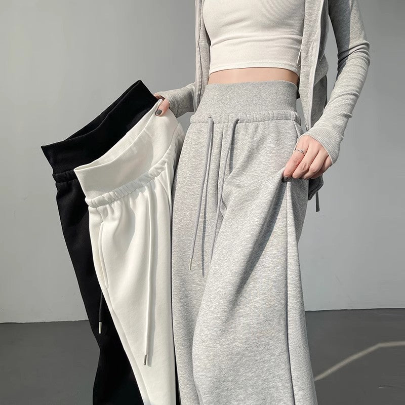 Womens High Waist Wide Leg Sweatpants