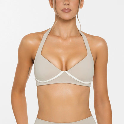 Womens Yoga Jacket Set with Trousers and Bra