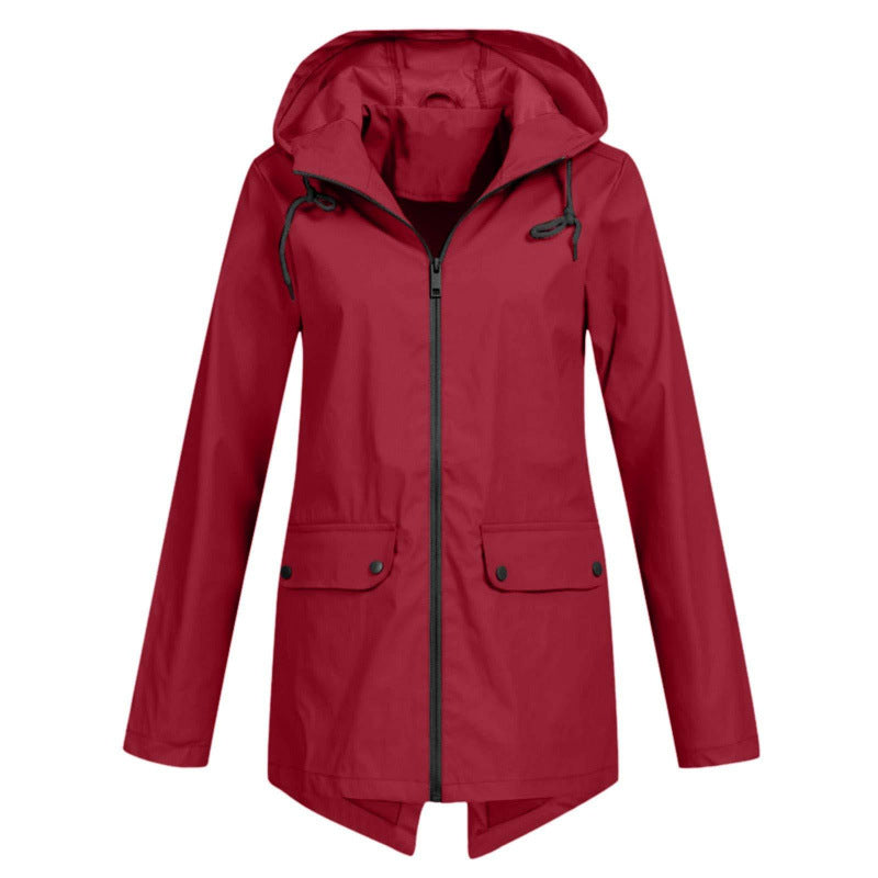 Lightweight Hooded Windproof Jacket for Women