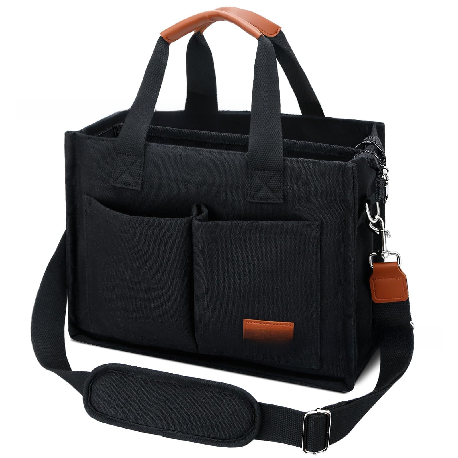 Artistic canvas large-capacity multi-layer single-shoulder bag