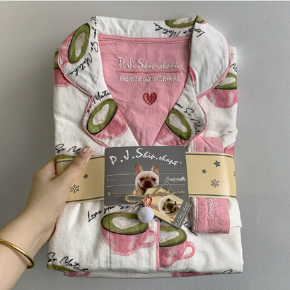 Women's Cotton Brushed Pajama Set