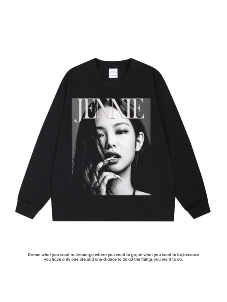 Retro Cotton T-Shirt with Character Print