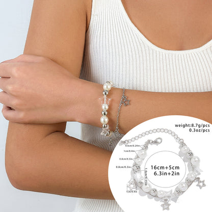 Star pendant tassel set bracelet simple and versatile magnetic heart-shaped StarBracelet bracelet