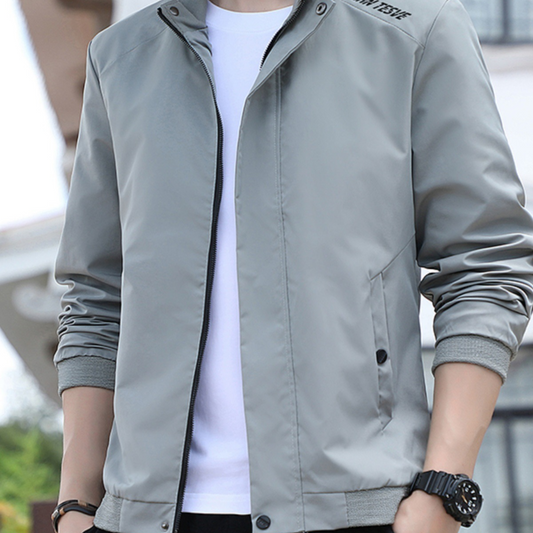 Men's Stand Collar Casual Jacket