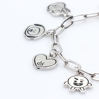 Bracelet Bulletproof Youth League Official The Same Cartoon Bracelet New Simple Fashion Jewelry For Men And Women