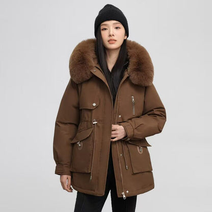 Fleece-lined and thickened jacket/cotton coat