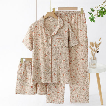 Women's three-piece loungewear set