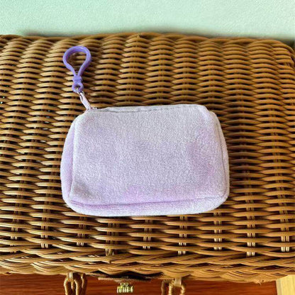 Solid Color Plush Coin Purse