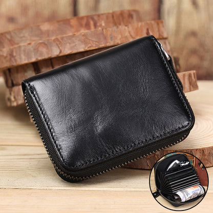Genuine Leather Multi Card Holder Organizer