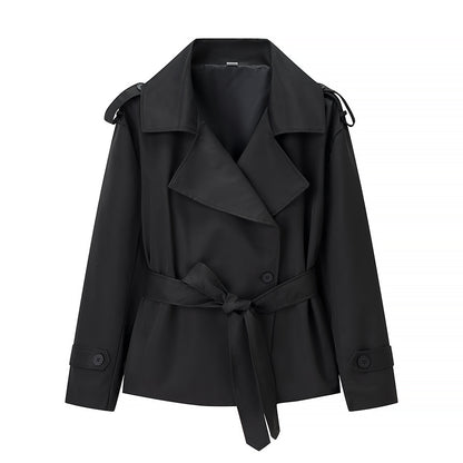 Womens Double Breasted Trench Coat