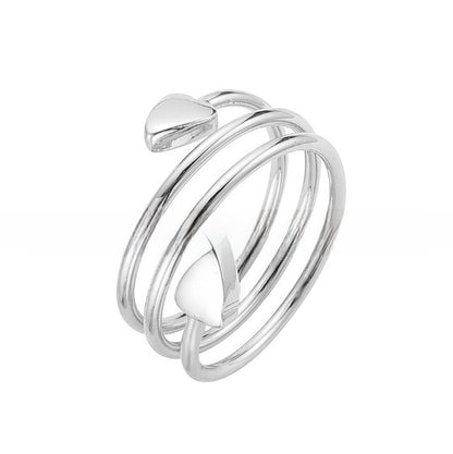 Heart Shaped Magnetic Stainless Steel Ring