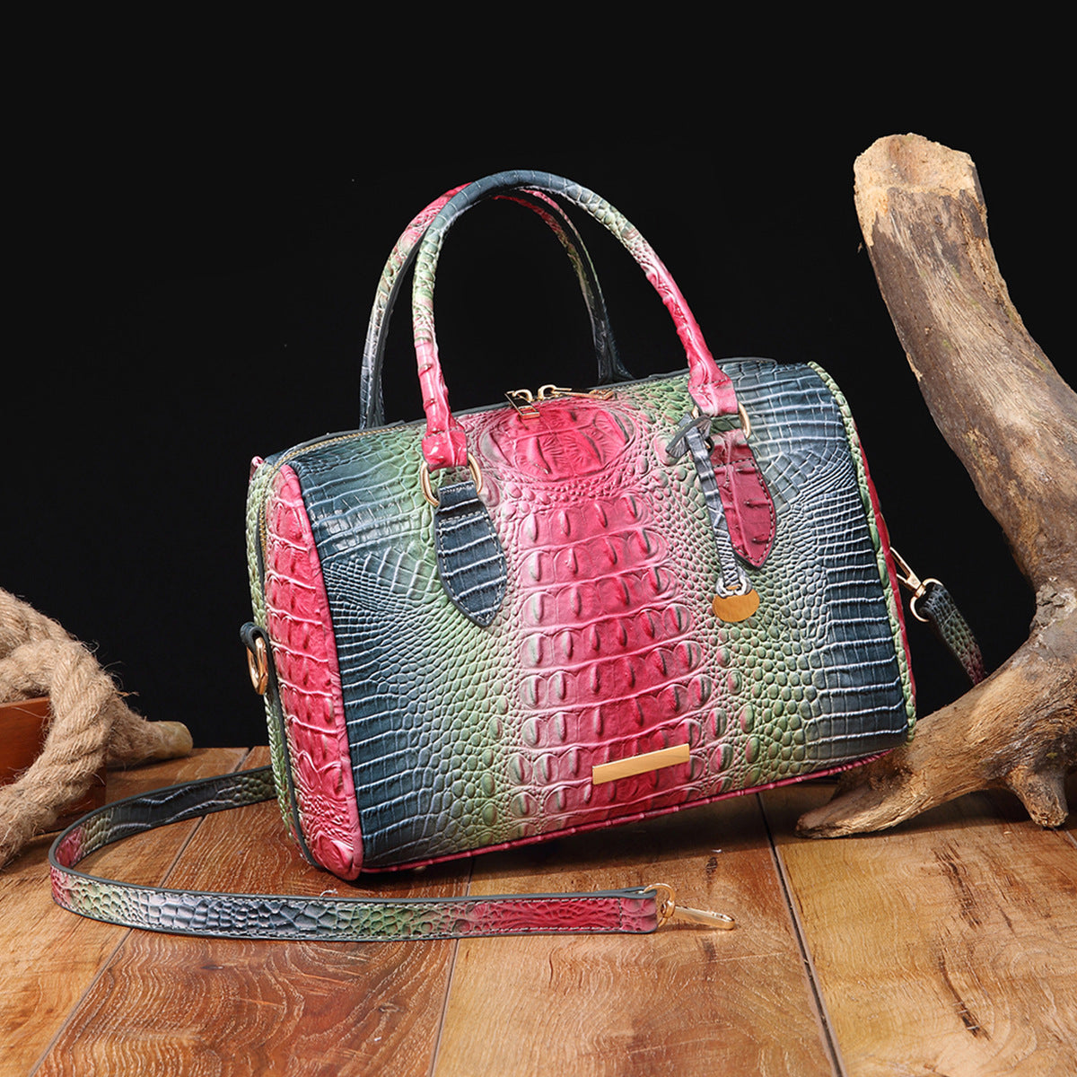 Retro travel women's bag