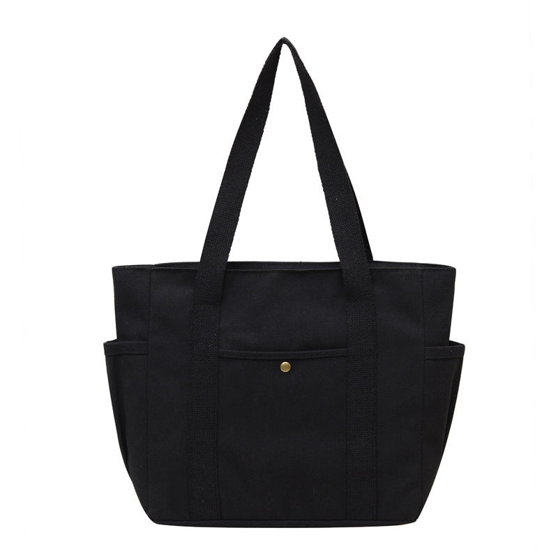 Large Capacity Canvas Tote Bag for Work and Daily Use