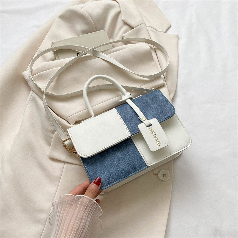 Fashionable patchwork handbag