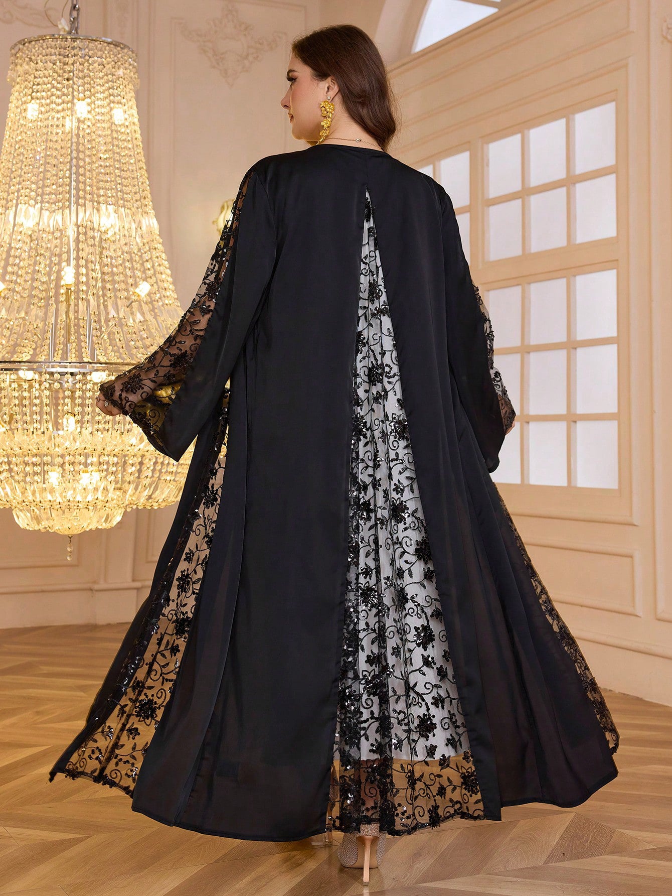 Robe Beaded Lady Dress