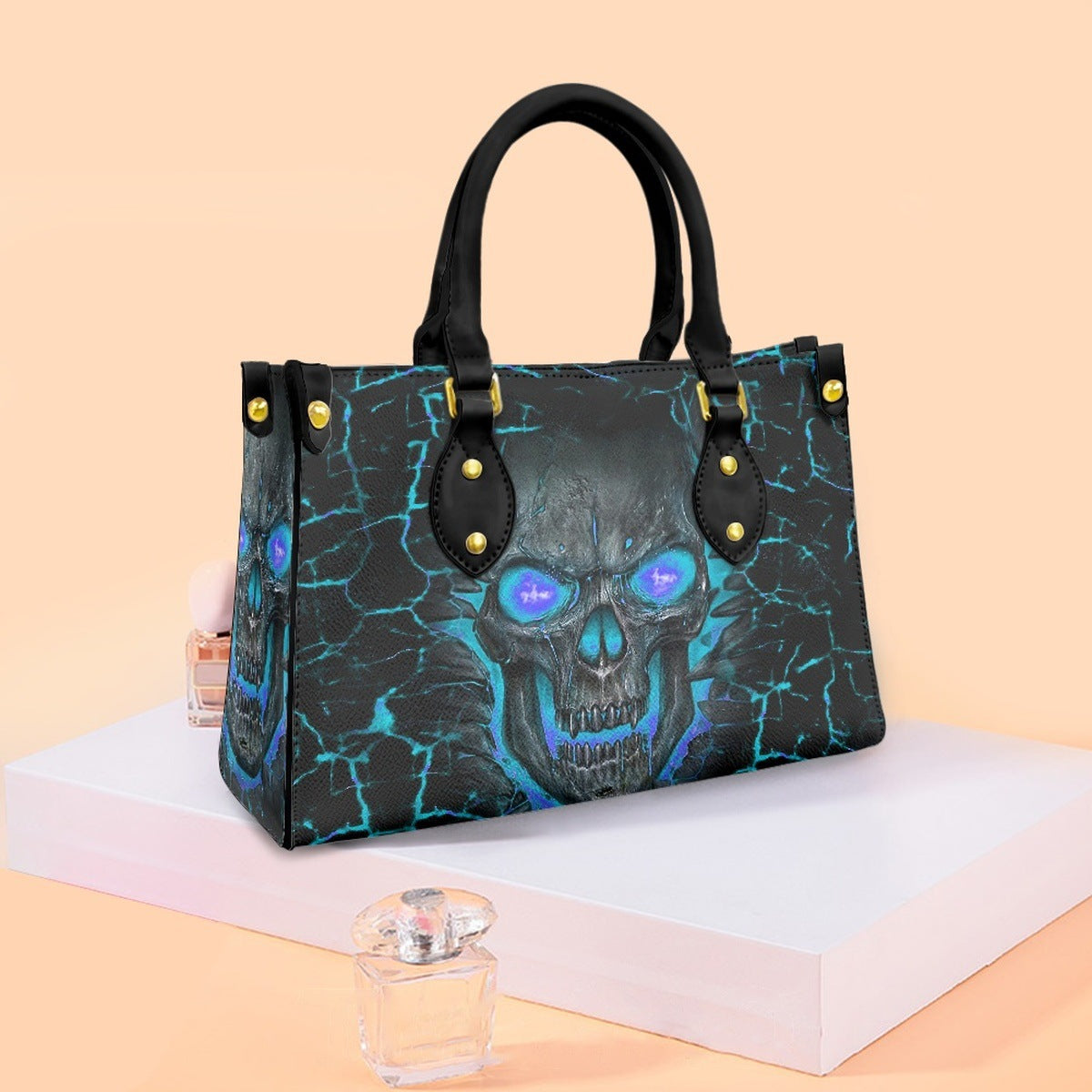 Fashion Hand Printed PU Tote Bag