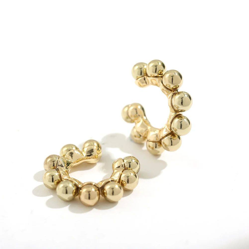 Pearl clip earrings with ear cartilage clips