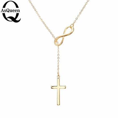 Small Gold Cross Pendant Necklace Women Girl Kids,Mini Charm Pendant