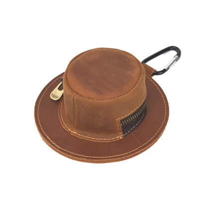 Creative Hat Shape Genuine Leather Coin Purse