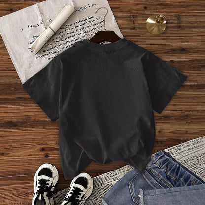 Multi-color Round Neck Short Sleeve