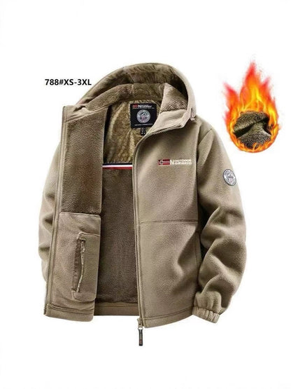 Hooded Fleece Jacket for Men and Women