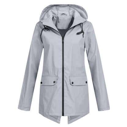 Lightweight Hooded Windproof Jacket for Women