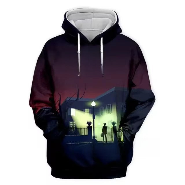 3d digital printing street men's crown sweatshirt