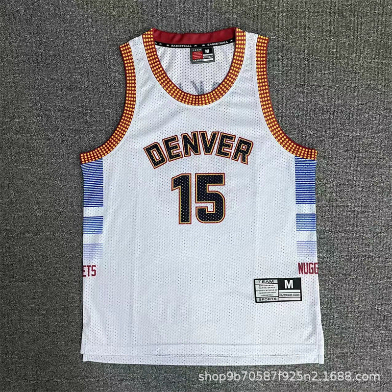 American Retro Mesh Jersey Iverson Maddie Kobe Curry Butler James Digital Print Basketball Vest