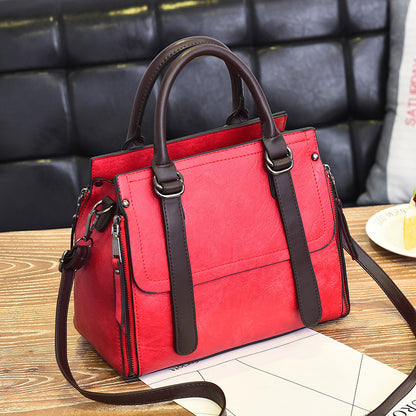 Fashion Retro Women Handbag Large Capacity Crossbody Bag