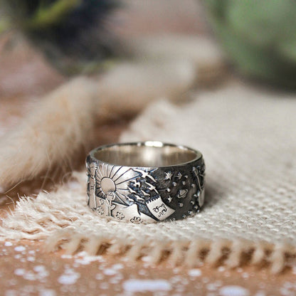 Fashion Engraved Finger Rings for Women/Men Retro Hiphop Party Personality Accessories Metallic Punk Unisex Rings Jewelry