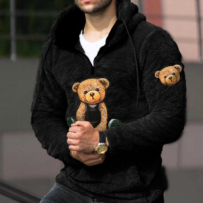 Loose Casual Zipper Hooded Sweatshirts