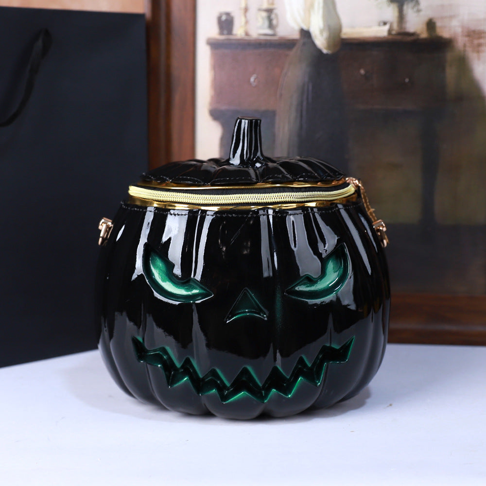 3D Pumpkin Head Shoulder Bag