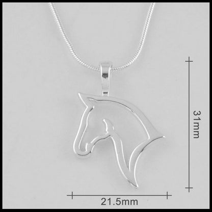 cute animal horse Pendant Necklace For Women fashion dress Clothing Costume Jewelry Accessories