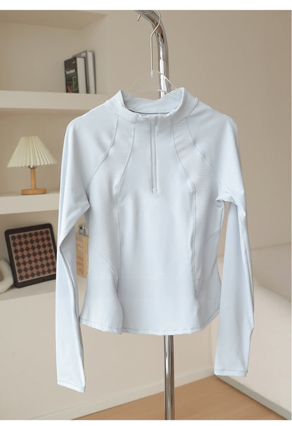 Long Sleeve Womens Yoga Top Quick Dry Fitness Wear
