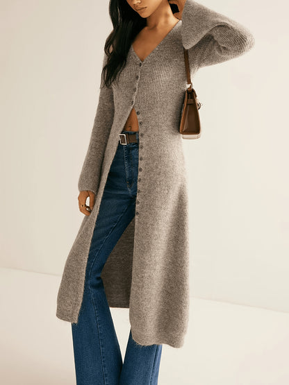 French Retro Long Sleeve Knitted Cardigan
