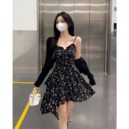 Floral Strap Slip Dress