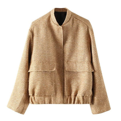 Womens Sequin Embellished Casual Jacket