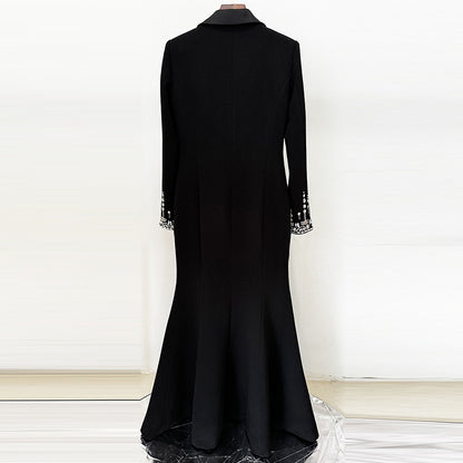Elegant Beaded Mermaid Evening Gown