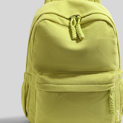 Corduroy Casual Backpack with Air Cushion Straps