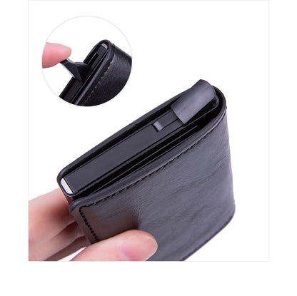 Magnetic RFID Blocking Card Holder Wallet