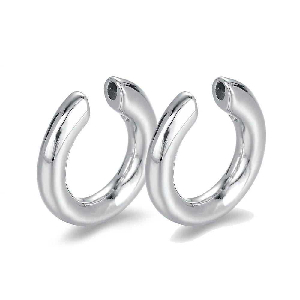 Pearl clip earrings with ear cartilage clips