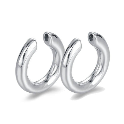 Pearl clip earrings with ear cartilage clips
