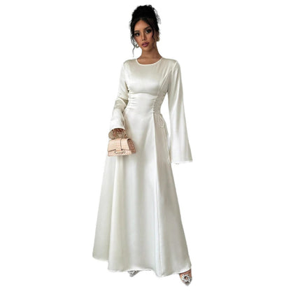 Elegant Rope Detail Long Sleeve Dress