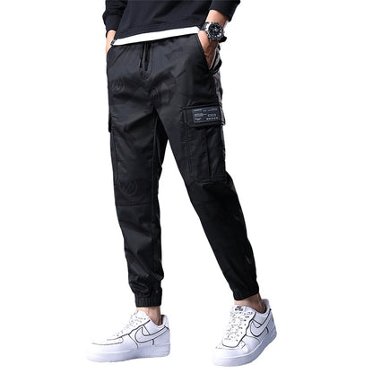 Elastic Waist Camouflage Multi-Pocket Casual Pants