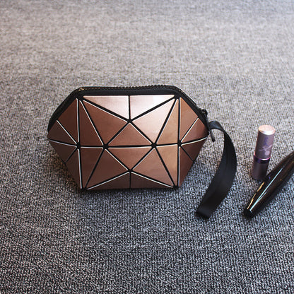Glow-in-the-dark geometric diamond pattern bag