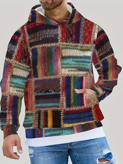 Mens Hooded Pullover Sweatshirt
