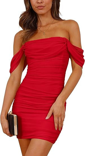 Off-Shoulder Bodycon Party Dress