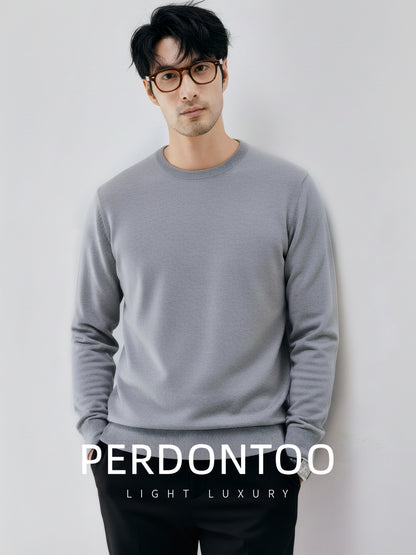 Mens Wool Blend Knit Sweater